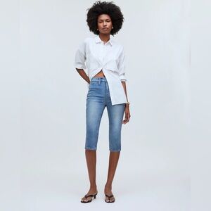 Madewell the 90s Pedal Pusher Capri Jeans, 23, nwt